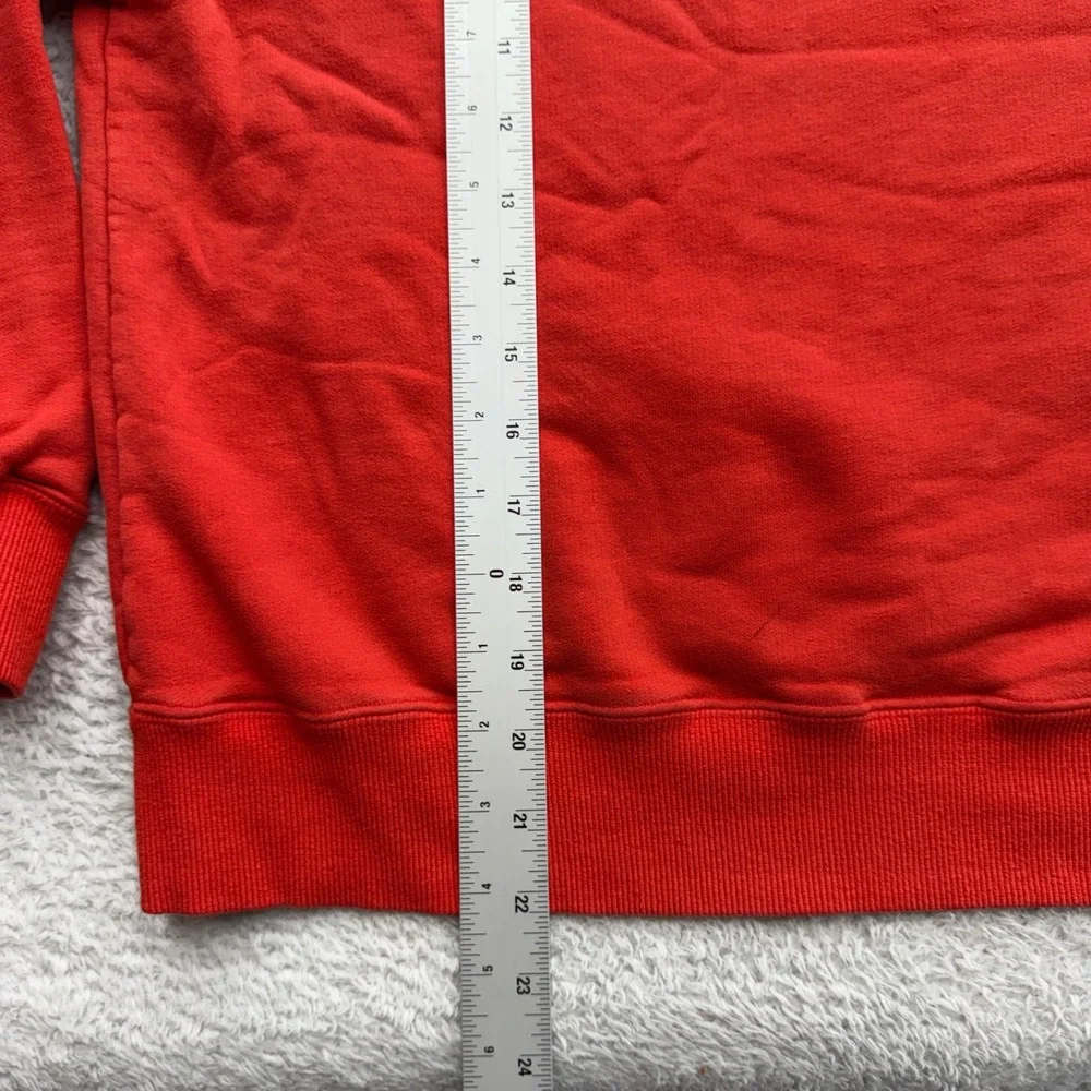 Acne Studios Dramatic Moh Red Mohair Wool Blend Face Patch Sweater Size S